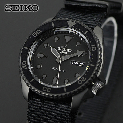 세이코 5 다이버 블랙 나토 SRPD79K1 삼정시계 백화점AS