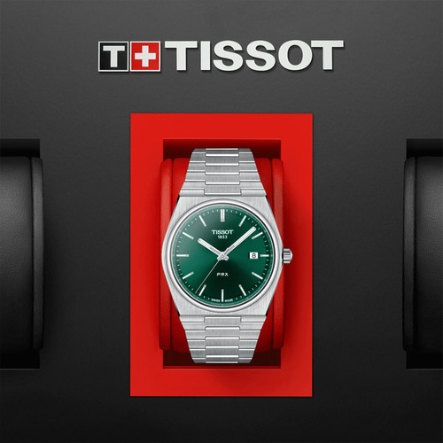 티쏘 PRX 시계 그린 쿼츠 (40mm) 백화점AS,보증서쇼핑백포함