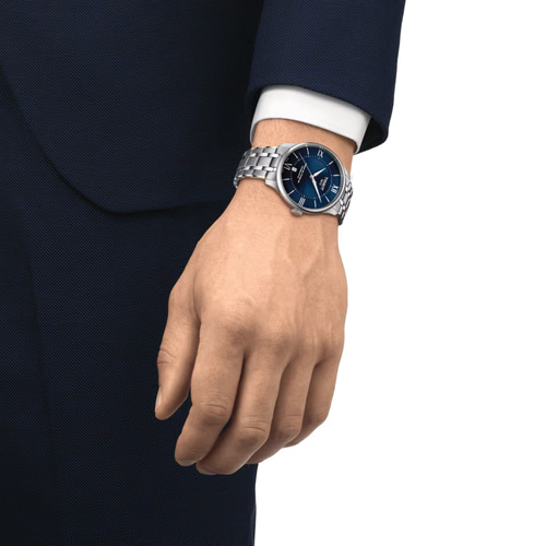티쏘 시계 (슈망 데 뚜렐) 블루 39mm 오토 파워매틱 백화점AS보증서