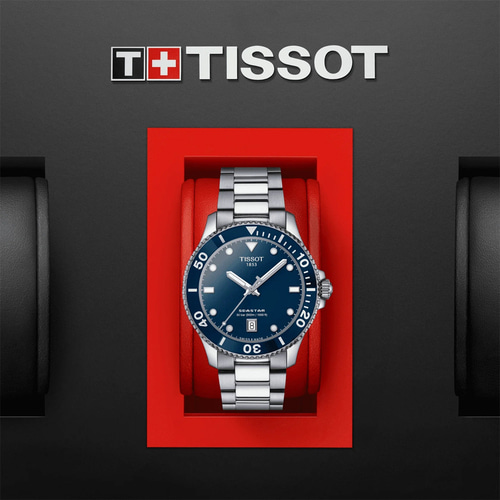 티쏘 씨스타1000 시계 다이버 (40mm) 블루 백화점AS,보증서쇼핑백포함